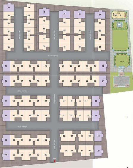 Master Plan of Avadh Aavkar Bungalows in Atladara, Vadodara - Image 181972