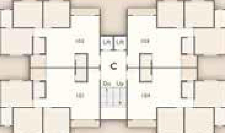 Floor Plan of Abhishek Alyssum in Sama Savli Road, Vadodara - Image 181989