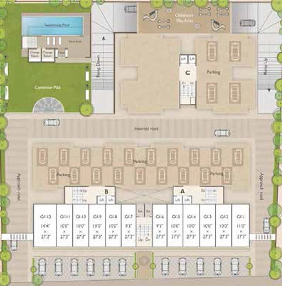 Master Plan of Abhishek Alyssum in Sama Savli Road, Vadodara - Image 181990