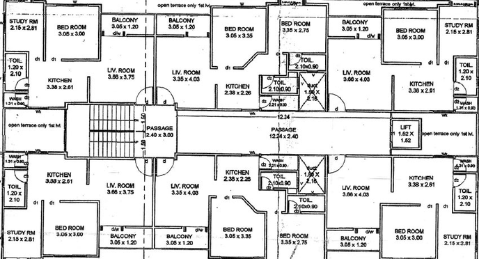 Floor Plan of Muhammad Abvaa Avenue in Tandalja, Vadodara - Image 182026