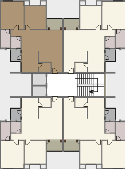 Floor Plan of Golden Afzal Enclave in Tandalja, Vadodara - Image 182067