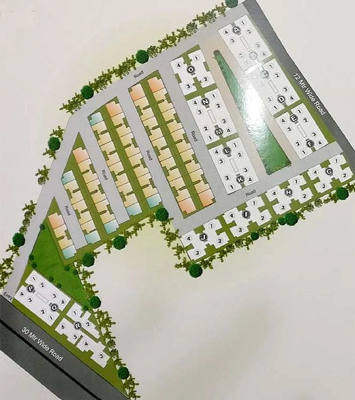 Master Plan of Akshar Paradise Apartments in Atladara, Vadodara - Image 182105