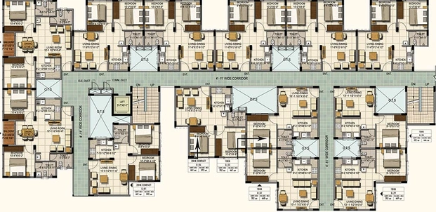 Floor Plan of Akshaya Mann Vasanai in Sembakkam, Chennai - Image 182223