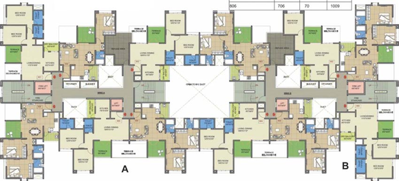 Floor Plan of Mittal Sun Gloria in Ambegaon, Pune - Image 115333