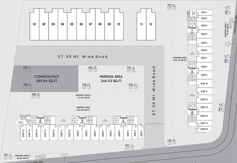 Master Plan of Oxford Alpha Avenue in Tandalja, Vadodara - Image 182398