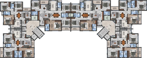 Floor Plan of Navins RP Enclave in Tondiarpet, Chennai - Image 182469