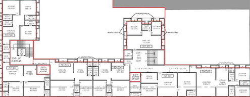 Floor Plan of Rajveer Ambica Residency in Chhani, Vadodara - Image 182492