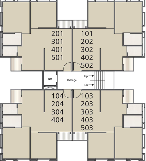 Floor Plan of Ambika Avenue in Kendranagar, Vadodara - Image 182530