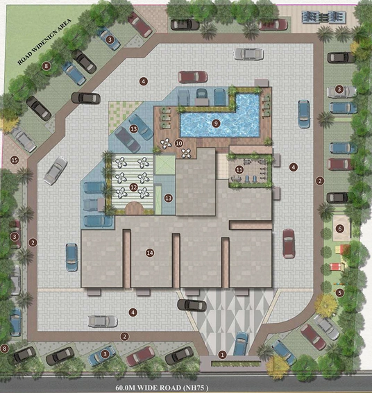Master Plan of Triaxis Splendour Plus in Hoskote, Bangalore - Image 182554