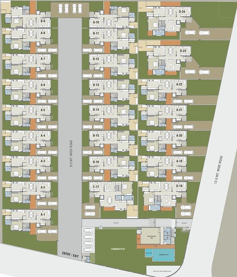 Master Plan of Vaibhav Amethyst in Sevasi, Vadodara - Image 182660