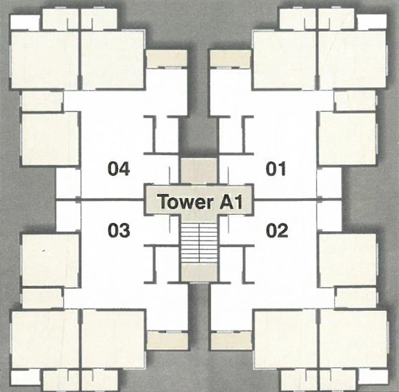 Floor Plan of Sameer Anandvan Residency in Sevasi, Vadodara - Image 182735