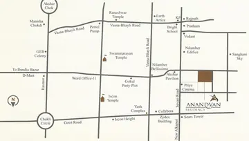 Location of Sameer Anandvan Residency - Image 182710