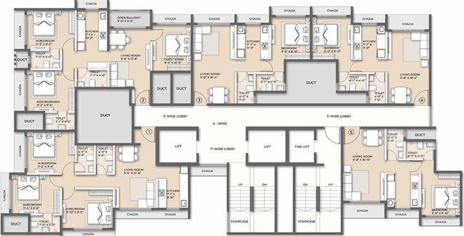 Floor Plan of Ornate Serenity in Naigaon East, Palghar - Image 182777