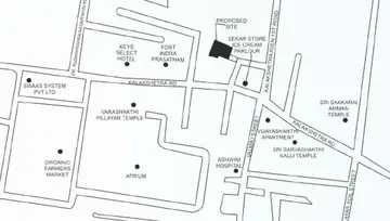 Location of Vigneshwara Kasthuris RRK Enclave - Image 182780