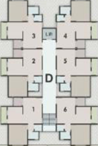 Floor Plan of Anjani Homes in Makarpura, Vadodara - Image 182823