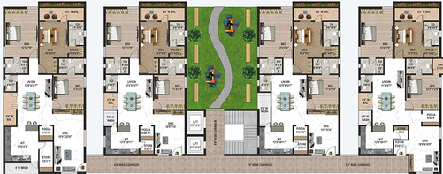 Floor Plan of Vaishnaoi Imperial in Somajiguda, Hyderabad - Image 182874