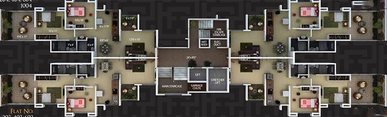 Floor Plan of DNV Arcelia in Ravet, Pune - Image 182882