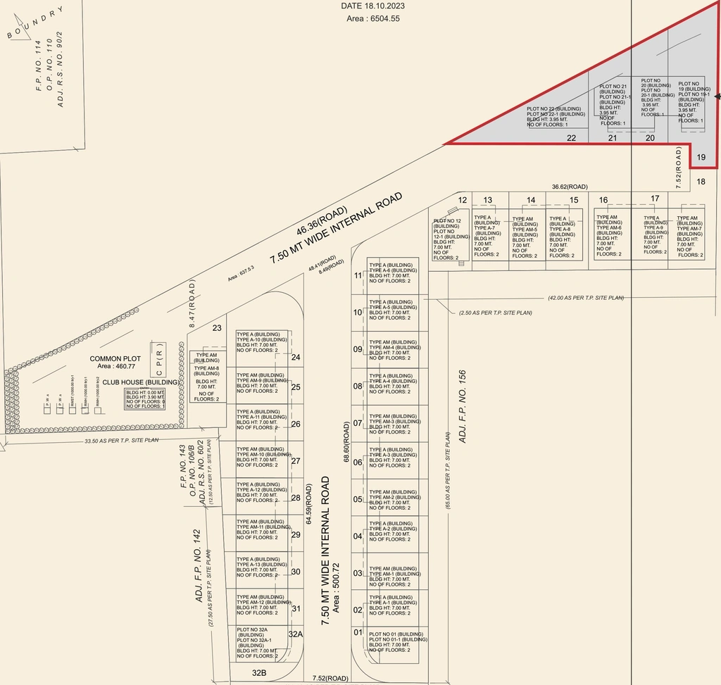 Floor Plan of Aster Meadows in Padra Road, Vadodara - Image 182953