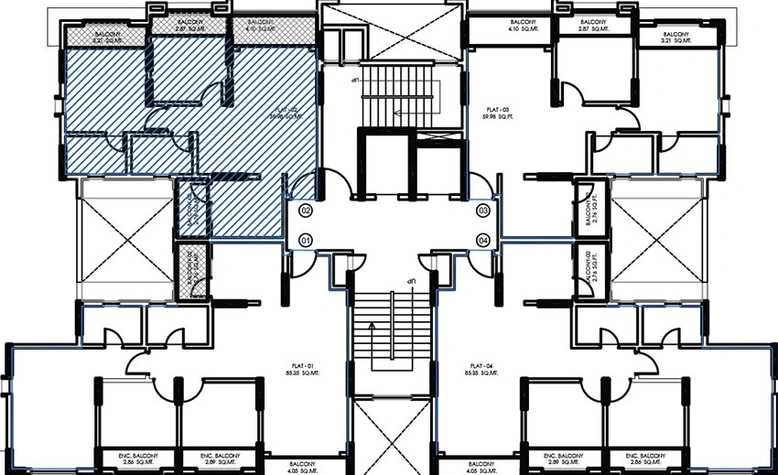 Floor Plan of Vascon Xotech in Hinjewadi, Pune - Image 183027