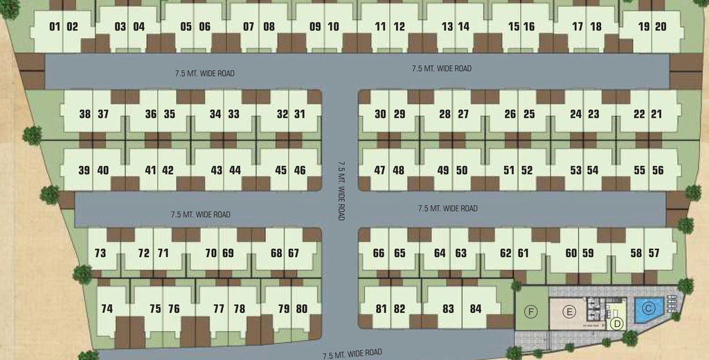 Master Plan of Auro Vista in Bill, Vadodara - Image 183057