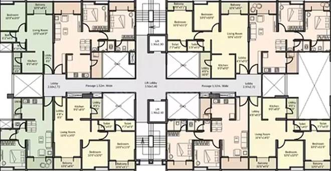 Floor Plan of Basil Shivraj in Ambegaon, Pune - Image 183125