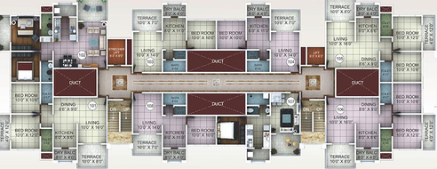Floor Plan of Ceratec City in Katraj, Pune - Image 183141