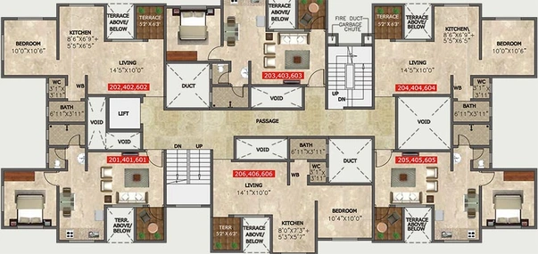 Floor Plan of DR Destinations Ankur in Charholi, Pune - Image 183167