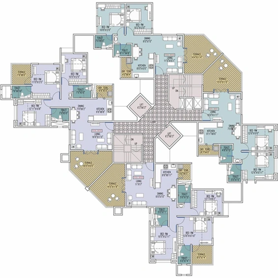 Floor Plan of Mittal Sun Planet in Sinhagad Road, Pune - Image 115342