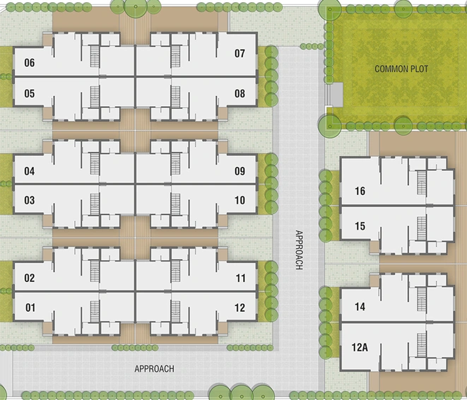 Master Plan of Northview Bunglows in Kalol, Gandhinagar - Image 183230