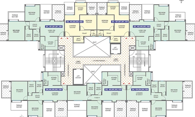 Floor Plan of OM Praangan in Ambegaon, Pune - Image 183254