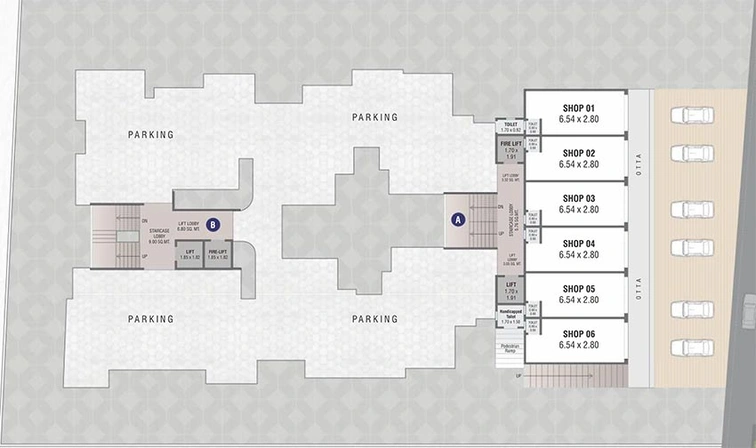 Master Plan of Vrajraj Bansari Heights in Waghodia Road, Vadodara - Image 183577