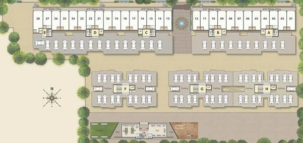 Master Plan of Darshanam Avenue in Sayajiganj, Vadodara - Image 184057