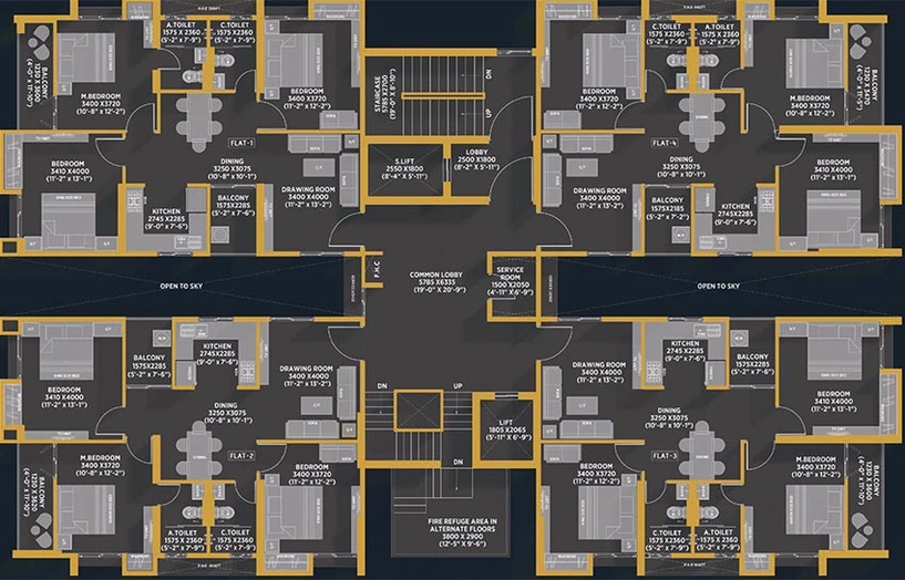 Floor Plan of Laxmi Vaikunthapuram in Rasulgarh, Bhubaneswar - Image 184109