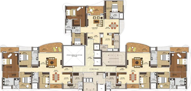 Floor Plan of Vascon Windermere Phase 1 in Koregaon Park, Pune - Image 184185