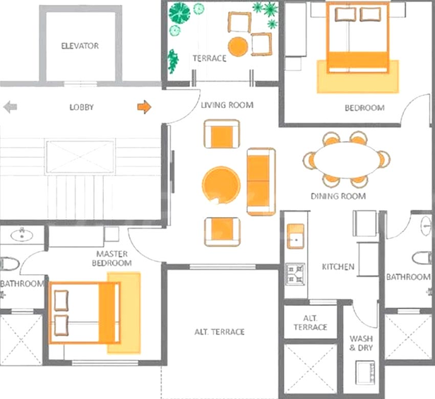2 BHK Flat in Raviraj Aureate in Pimple Saudagar, Pune - Image 821050