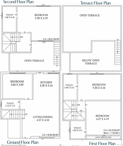4 BHK House/Villa in Darshanam Waterlily in Vadsar Road, Vadodara - Image 821112