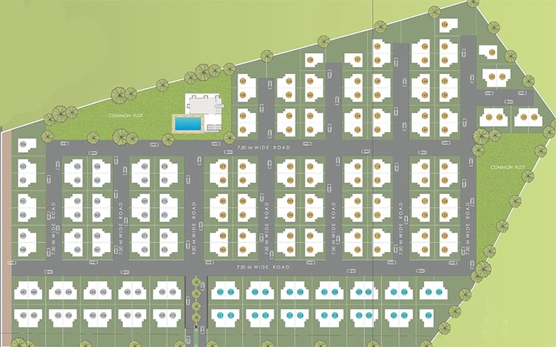 Master Plan of Dev Krupa in Ajwa Road, Vadodara - Image 184435