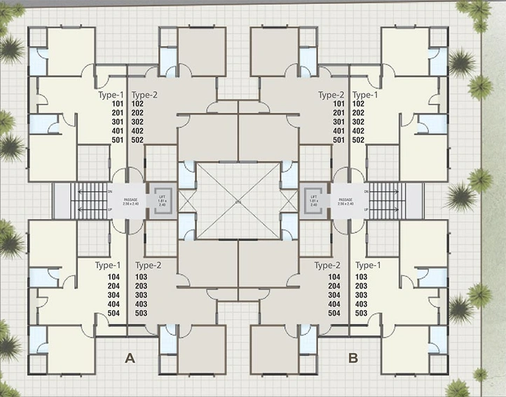 Master Plan of Parshwa Dev Residency in Kapurai, Vadodara - Image 184441