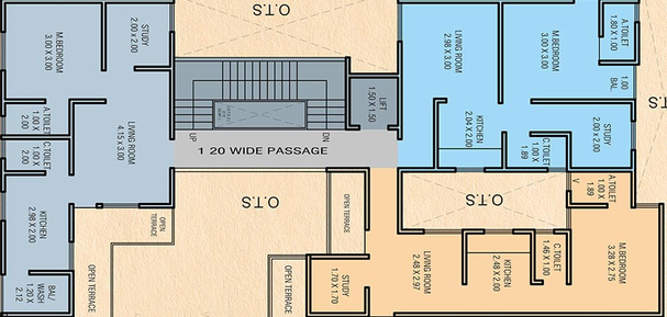 Floor Plan of Shree Ekdant Residency in Shiyabaug, Vadodara - Image 184512