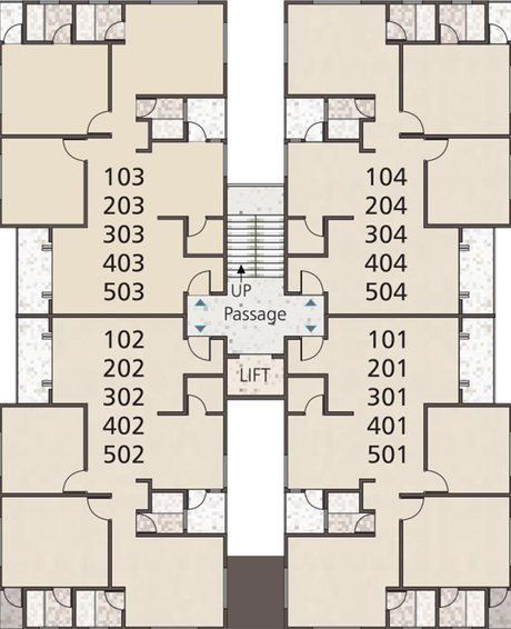 Floor Plan of B And B Eshranti Sira in Chhani, Vadodara - Image 184671