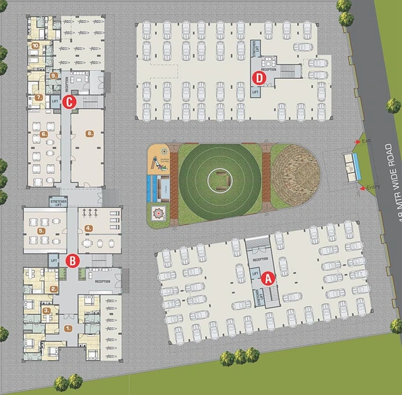 Master Plan of Everest Dignity in Bhayli Road, Vadodara - Image 184720