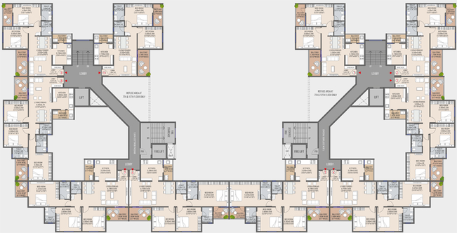 Floor Plan of Rachana Purva in Friends Colony, Nagpur - Image 116210