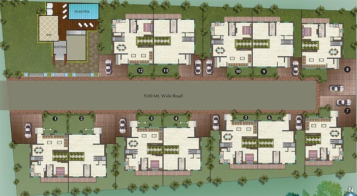 Master Plan of Jay Aryahi Villas in Khanpur, Vadodara - Image 184774