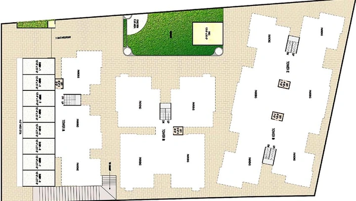 Master Plan of Aashirwad Residency in Sama Savli Road, Vadodara - Image 184848