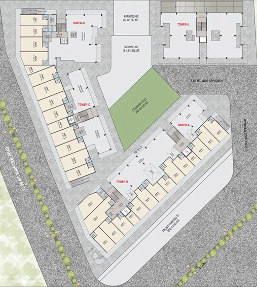 Master Plan of Fortune V in Pratham Upvan, Vadodara - Image 184886