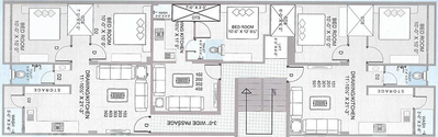 Floor Plan of Bhanubhai Bhagirath Heights in Harni, Vadodara - Image 184944