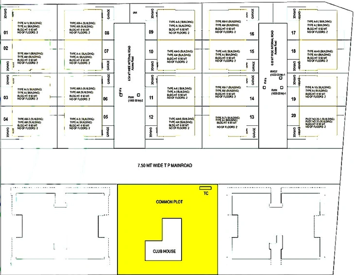 Master Plan of Shreenath Devashish Villa in Waghodia Road, Vadodara - Image 185052