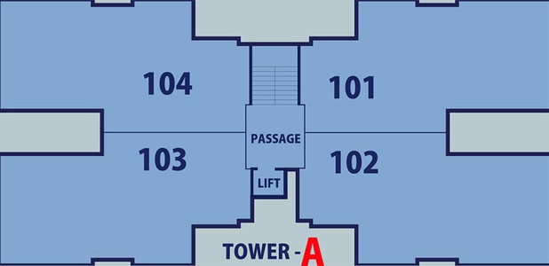 Floor Plan of Divyam Flora in Chhani, Vadodara - Image 185085
