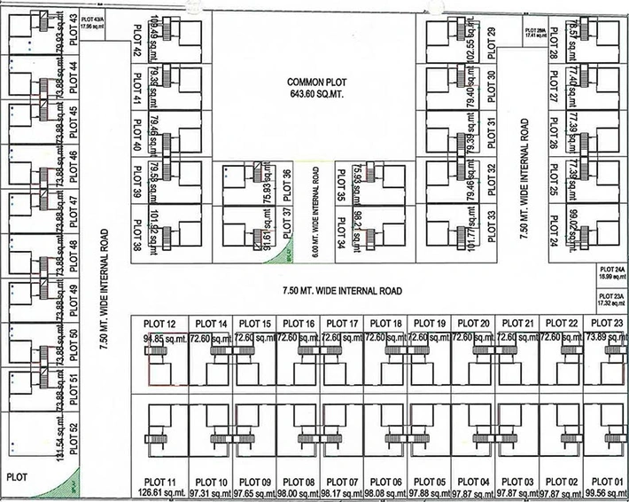 Master Plan of Vedant DNG Aura in Tarsali, Vadodara - Image 185098