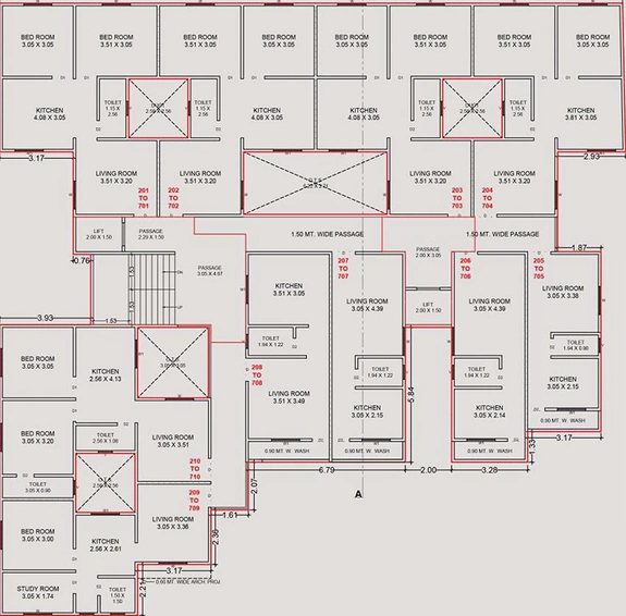 Floor Plan of Shreeji Jalaram Vatika in Gotri, Vadodara - Image 185133